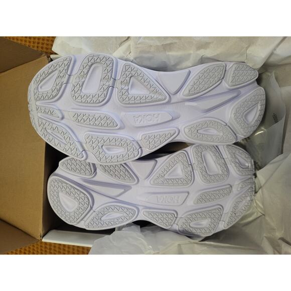 HOKA Men's White Bondi 8 Shoes NIB 10 D (READ) - Picture 4 of 5